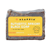 Authentic African Black Soap Unscented 3 Oz By Alaffia