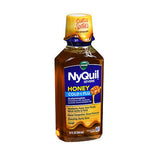 NyQuil 중증 감기 및 독감 액상 꿀 맛 12온스 바이 크레스트