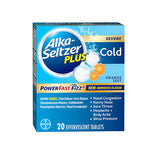 Alka-Seltzer Plus Severe Cold PowerFast Fizz Effervescent Tablets Orange Zest 20 Tabs By Bayer