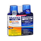 Fast-Max Day Time & Night Time Cold & Flu Liquid Maximum Strength 12 Oz By Mucinex