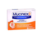 Vitamin D 12 Hour Expectorant & Nasal Decongestant 18 Tablets By Mucinex