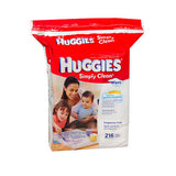 Huggies 아기 물티슈 심플 클린 216 Count By Huggies