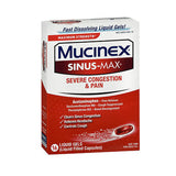 Sinus-Max Severe Congestion and Pain 16 Caplets By Mucinex