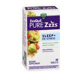 Vicks Pure Zzzs De-stress &amp; Sleep 멜라토닌 + Ashwagandha 48정 By Crest