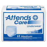 Attends Care Adult Moderate Absorbent Underwear Medium White Bag of 25 by Attends