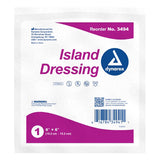 dynarex White Adhesive Dressing 6 x 6 Inch Box of 25 by Dynarex