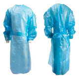Chemotherapy Procedure Gown McKesson 2X-Large Blue NonSterile AAMI Level 2 / ASTM D6978 Disposable Bag of 10 by McKesson