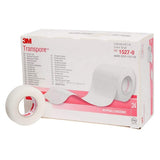 3M Transpore Plastic Medical Tape 1/2 Inch x 10 Yard Transparent 10 Roll (Case of 24) by 3M