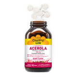 Bioflavonoid &amp; Rutin NF 90 웨이퍼를 함유한 Acerola C By Country Life