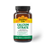 Calcium Citrate with D & Bioperine 120 Tabs By Country Life