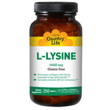 L-Lysine with B-6 250 Tabs By Country Life