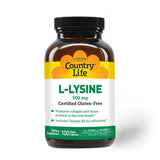 L-Lysine with B-6 100 Caps By Country Life