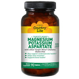 Magnesium - Potassium Aspartate Target-Mins 90 Tabs By Country Life