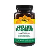 Chelated Magnesium 180 Tabs By Country Life