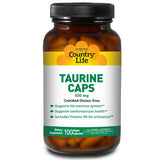 Taurine with B-6 100 Caps By Country Life