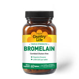 Triple Strength Bromelain 60 Tabs By Country Life