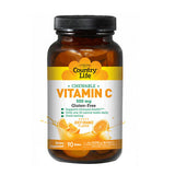 Vitamin C Chewable Juicy Orange, 90 Wafers By Country Life