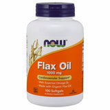 Organic Flax Oil 100 Sgels By Now Foods