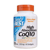 High Absorption CoQ10 with Bioperine 60 Softgels By Doctors Best