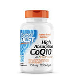 High Absorption CoQ10 with Bioperine 120 Softgels By Doctors Best