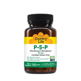 P-5-P Pyridoxal 5 Phosphate 50 mg, 100 tabs By Country Life