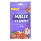 Halls Breezers Throat Drops Cool Creamy Strawberry 25 Tabs By Halls