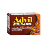 Advil Migraine Pain Reliever Liquigels 20 Liquid Gels By Advil