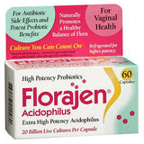 Florajen Acidophilus Probiotic Capsules 60 caps By Florajen