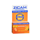 Zicam Cold Remedy Rapidmelts With Vitamin C Citrus 25 tabs By Zicam