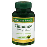 Natures Bounty High Potency Cinnamon Plus Chromium 60 caps By Nature's Bounty