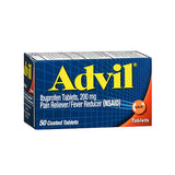 Advil Pain Reliever And Fever Reducer Coated Tablets 50 tabs By Advil