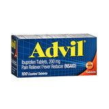 Advil Pain Reliever And Fever Reducer Coated Tablets 100 tabs By Advil