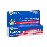 Sunmark Hydrocortisone Cream 1% Maximum Strength With Aloe 1 Oz By Sunmark