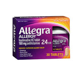 Allegra Adult Allergy Tablets 24 Hour 30 tabs By Allegra