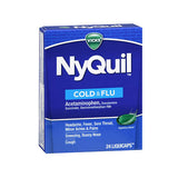 Vicks Nyquil Cold Flu Nighttime Relief Liquicaps 24캡슐 By Vicks