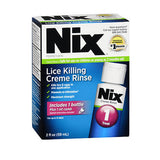 Nix Lice Treatment Creme Rinse And Nit Removal Comb 2 oz By Nix