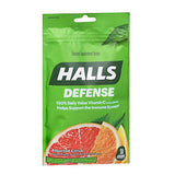 Halls Defense Vitamin C Supplement Drops Assorted Citrus 30 each By Halls