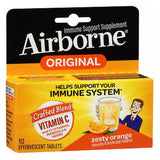 Airborne Effervescent Health Formula Orange 10 tabs By Airborne