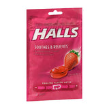 Halls Mentho-Lyptus Cough Drops Strawberry 30 Count By Halls